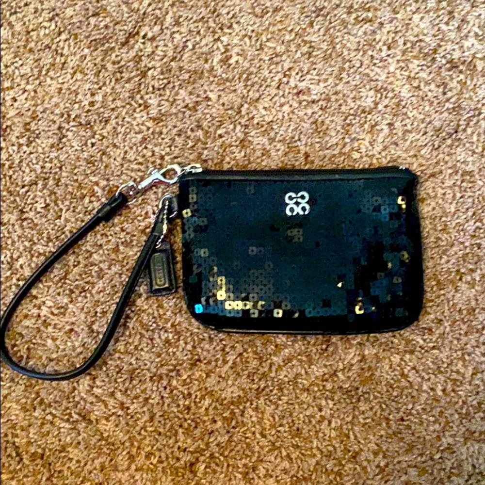 BLACK COACH SEQUIN SMALL WRISTLET